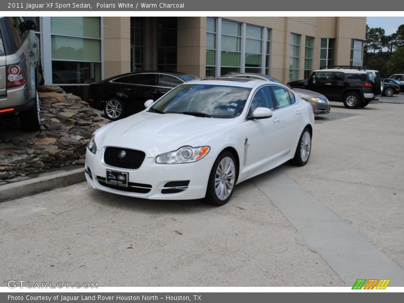 Polaris White / Warm Charcoal 2011 Jaguar XF Sport Sedan