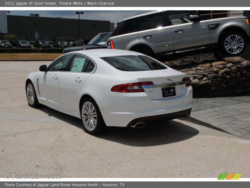 Polaris White / Warm Charcoal 2011 Jaguar XF Sport Sedan