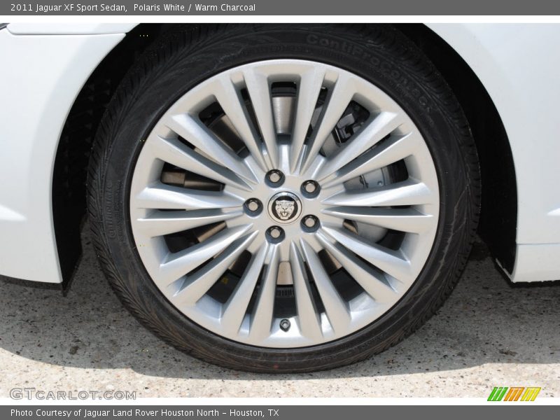Polaris White / Warm Charcoal 2011 Jaguar XF Sport Sedan