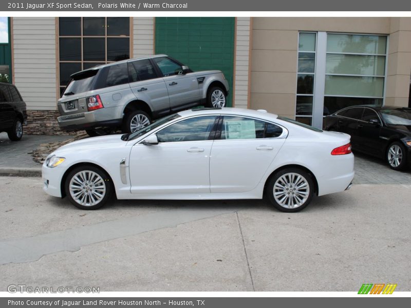 Polaris White / Warm Charcoal 2011 Jaguar XF Sport Sedan