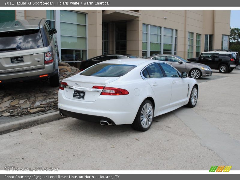 Polaris White / Warm Charcoal 2011 Jaguar XF Sport Sedan