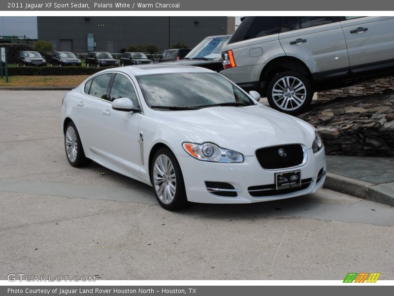 Polaris White / Warm Charcoal 2011 Jaguar XF Sport Sedan