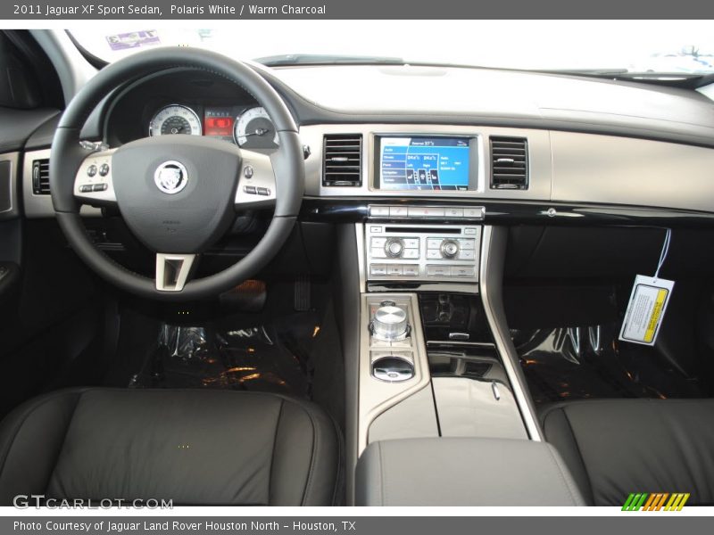 Polaris White / Warm Charcoal 2011 Jaguar XF Sport Sedan