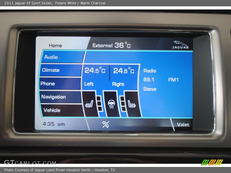 Polaris White / Warm Charcoal 2011 Jaguar XF Sport Sedan