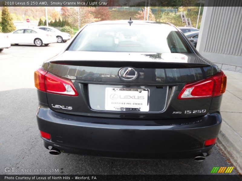 Smoky Granite Mica / Light Gray 2010 Lexus IS 250 AWD