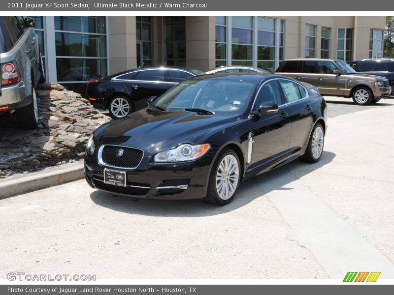 Ultimate Black Metallic / Warm Charcoal 2011 Jaguar XF Sport Sedan