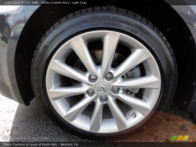 Smoky Granite Mica / Light Gray 2010 Lexus IS 250 AWD