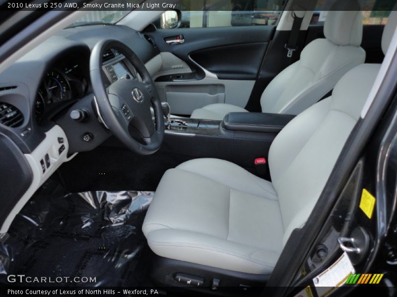 Smoky Granite Mica / Light Gray 2010 Lexus IS 250 AWD