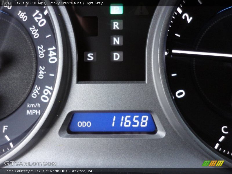 Smoky Granite Mica / Light Gray 2010 Lexus IS 250 AWD