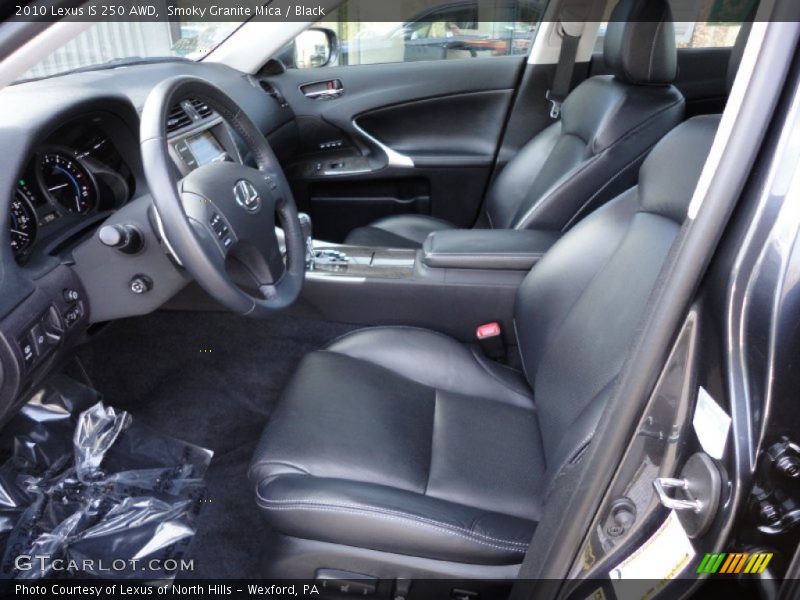 Smoky Granite Mica / Black 2010 Lexus IS 250 AWD