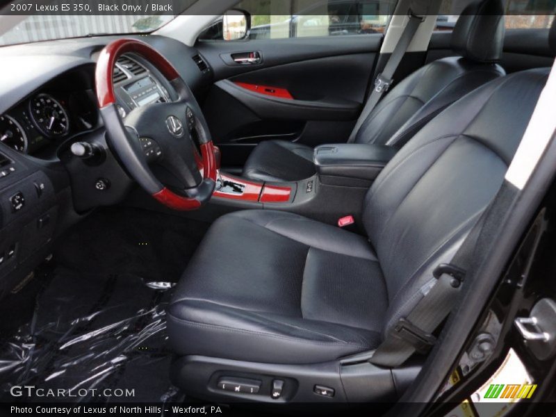 Black Onyx / Black 2007 Lexus ES 350