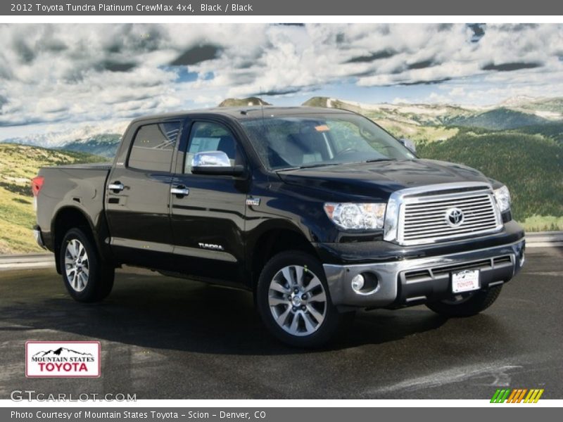 Black / Black 2012 Toyota Tundra Platinum CrewMax 4x4