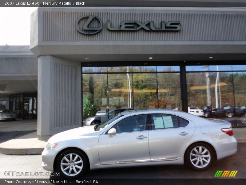 Mercury Metallic / Black 2007 Lexus LS 460