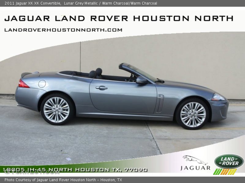 Lunar Grey Metallic / Warm Charcoal/Warm Charcoal 2011 Jaguar XK XK Convertible