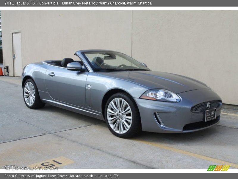 Lunar Grey Metallic / Warm Charcoal/Warm Charcoal 2011 Jaguar XK XK Convertible