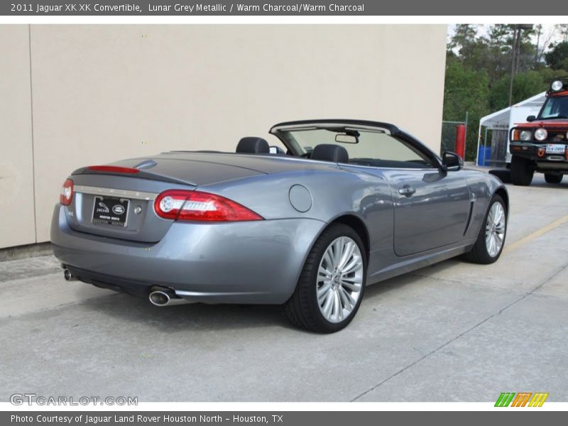 Lunar Grey Metallic / Warm Charcoal/Warm Charcoal 2011 Jaguar XK XK Convertible