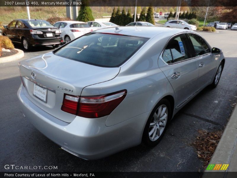 Mercury Metallic / Black 2007 Lexus LS 460
