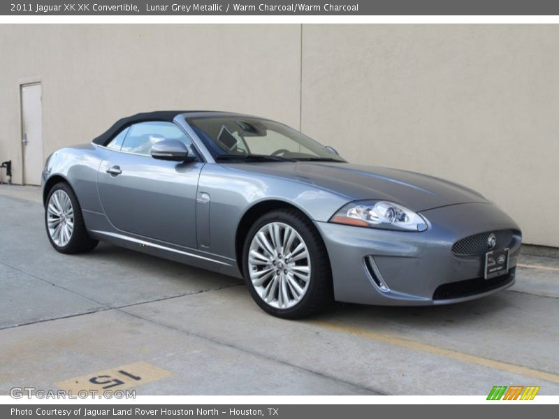 Lunar Grey Metallic / Warm Charcoal/Warm Charcoal 2011 Jaguar XK XK Convertible