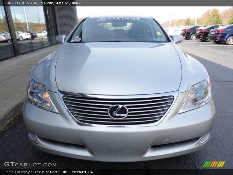 Mercury Metallic / Black 2007 Lexus LS 460