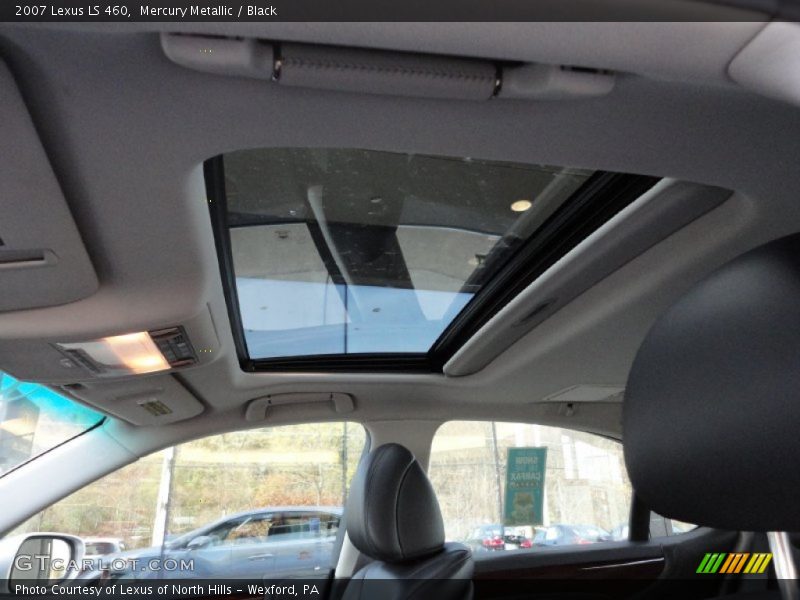Mercury Metallic / Black 2007 Lexus LS 460