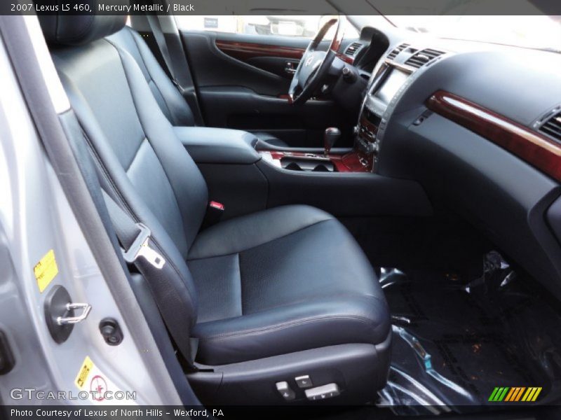Mercury Metallic / Black 2007 Lexus LS 460