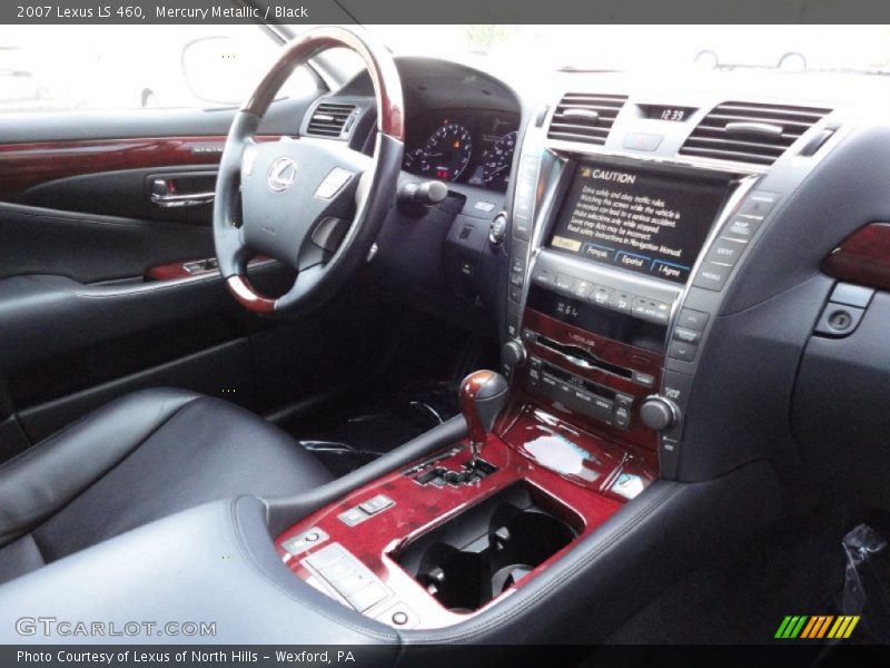 Mercury Metallic / Black 2007 Lexus LS 460