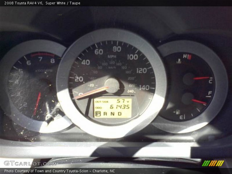 Super White / Taupe 2008 Toyota RAV4 V6