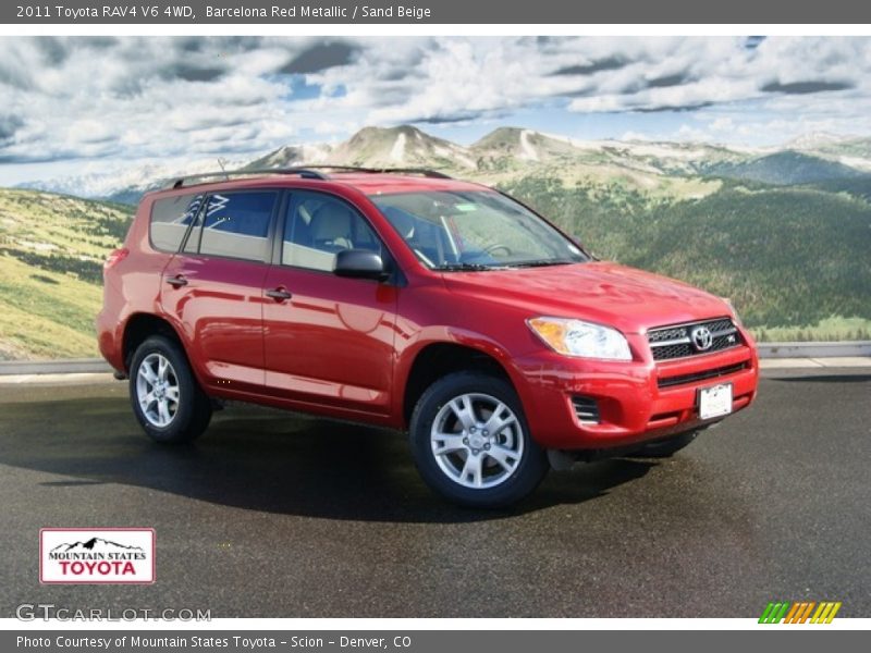 Barcelona Red Metallic / Sand Beige 2011 Toyota RAV4 V6 4WD