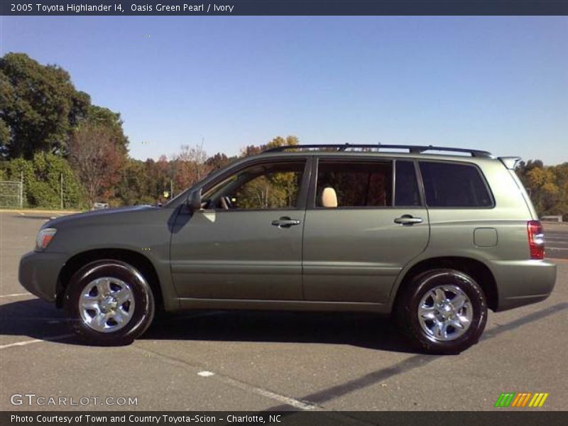 Oasis Green Pearl / Ivory 2005 Toyota Highlander I4