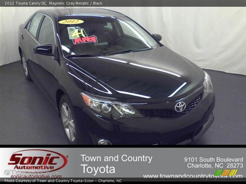 Magnetic Gray Metallic / Black 2012 Toyota Camry SE