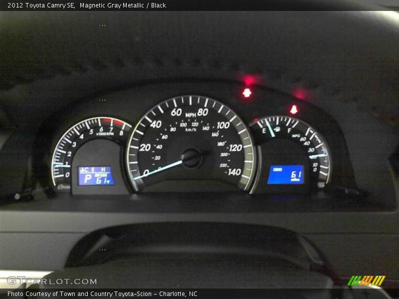 Magnetic Gray Metallic / Black 2012 Toyota Camry SE