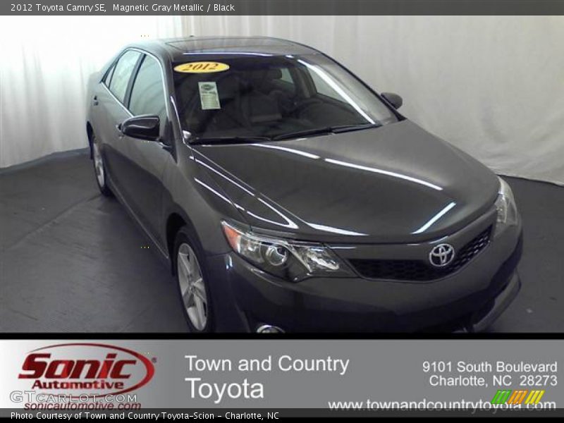 Magnetic Gray Metallic / Black 2012 Toyota Camry SE