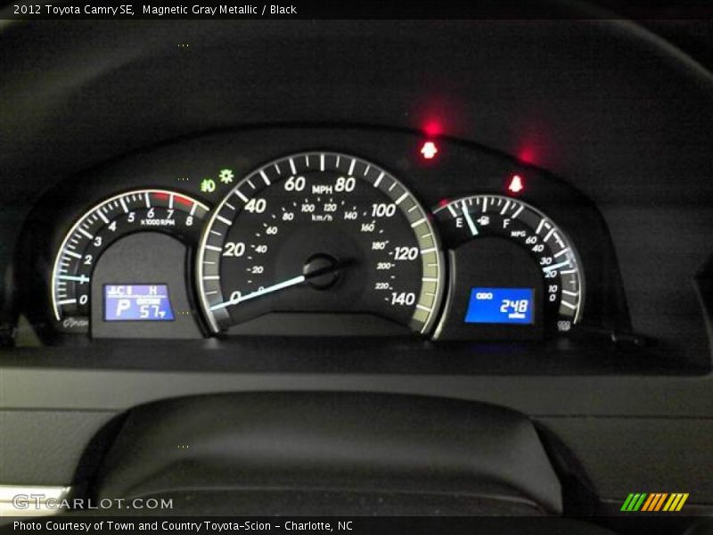 Magnetic Gray Metallic / Black 2012 Toyota Camry SE
