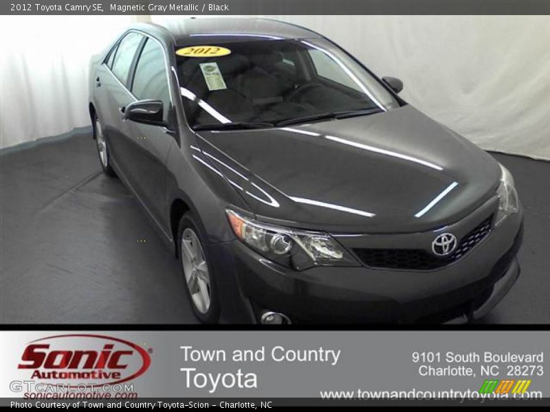 Magnetic Gray Metallic / Black 2012 Toyota Camry SE