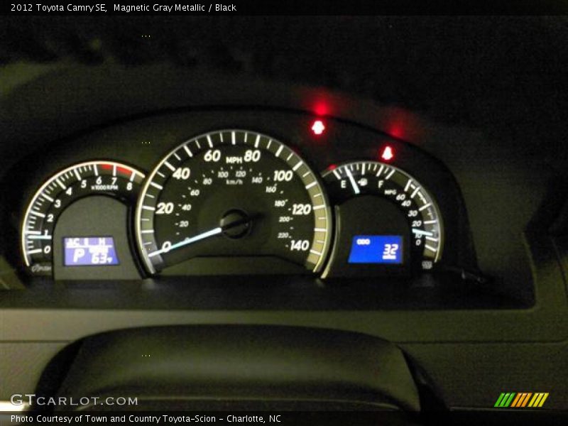 Magnetic Gray Metallic / Black 2012 Toyota Camry SE