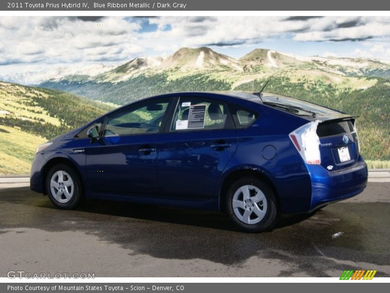 Blue Ribbon Metallic / Dark Gray 2011 Toyota Prius Hybrid IV