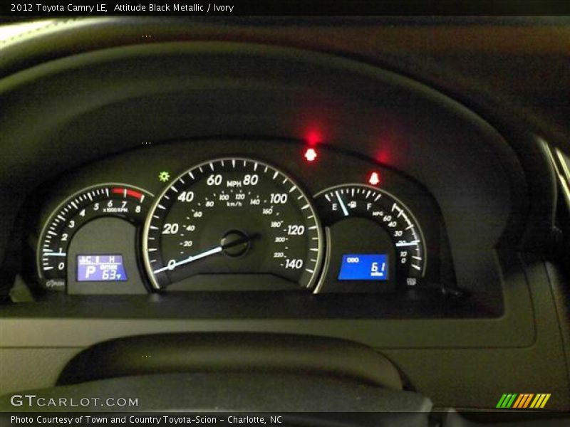 Attitude Black Metallic / Ivory 2012 Toyota Camry LE