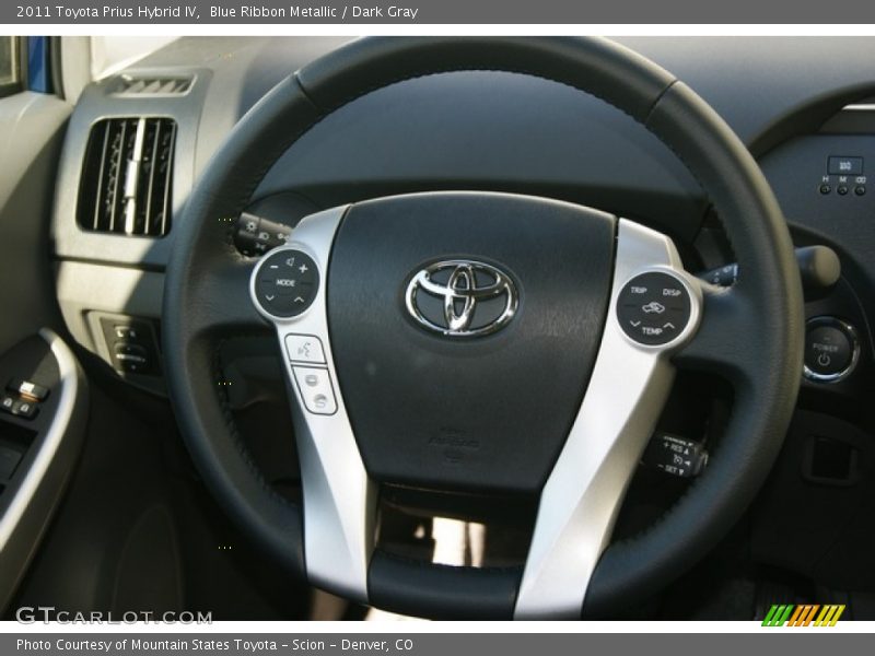 Blue Ribbon Metallic / Dark Gray 2011 Toyota Prius Hybrid IV