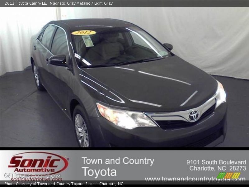 Magnetic Gray Metallic / Light Gray 2012 Toyota Camry LE