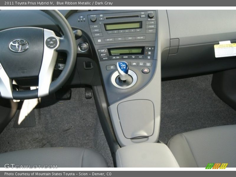 Blue Ribbon Metallic / Dark Gray 2011 Toyota Prius Hybrid IV