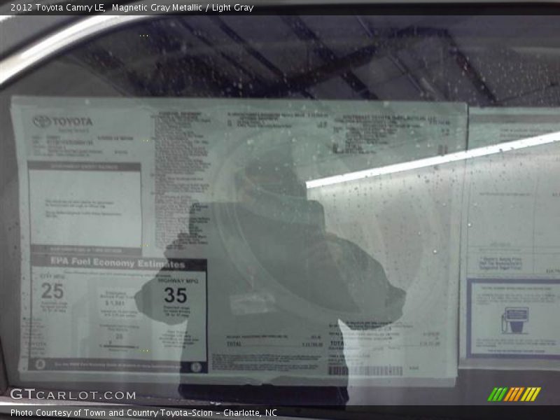 Magnetic Gray Metallic / Light Gray 2012 Toyota Camry LE