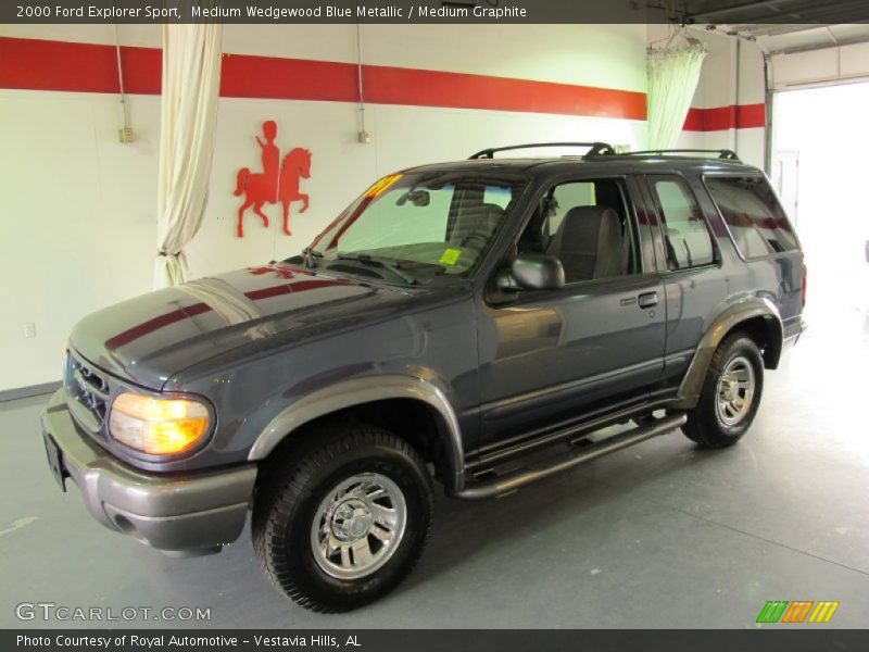 Medium Wedgewood Blue Metallic / Medium Graphite 2000 Ford Explorer Sport