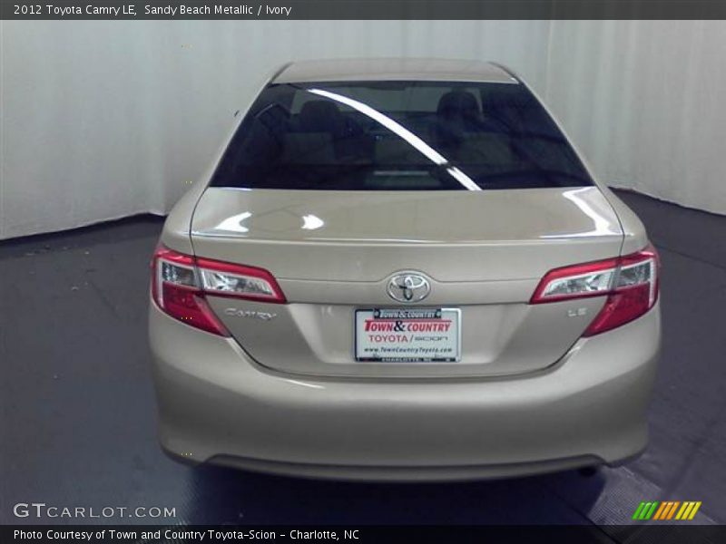 Sandy Beach Metallic / Ivory 2012 Toyota Camry LE