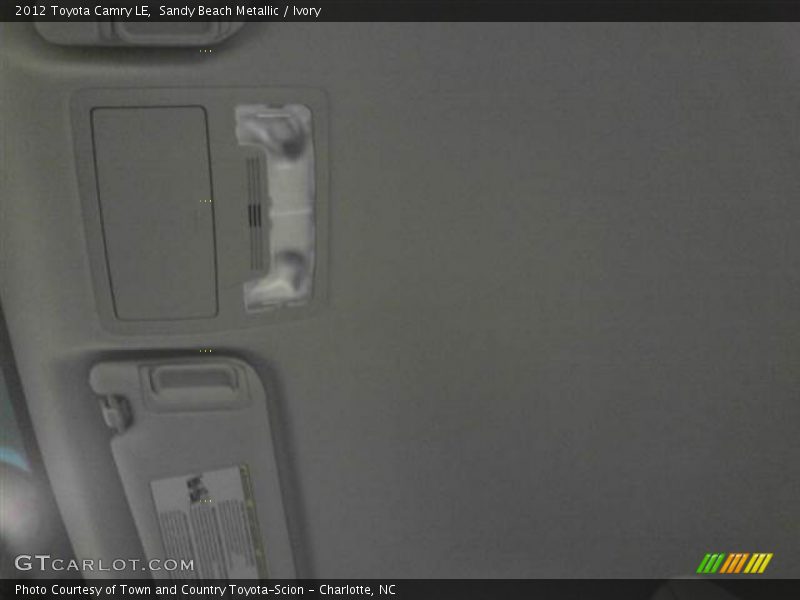 Sandy Beach Metallic / Ivory 2012 Toyota Camry LE