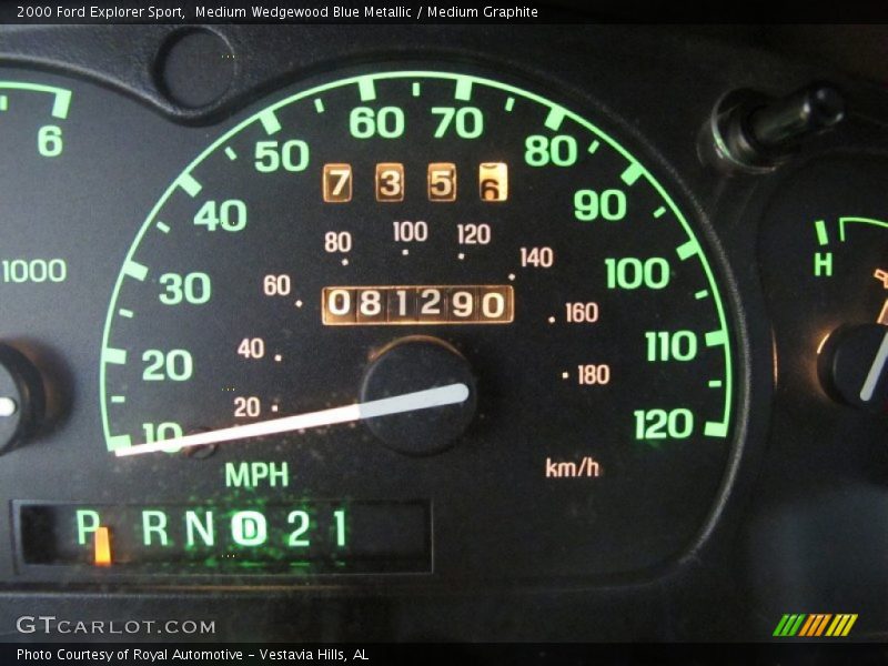 Medium Wedgewood Blue Metallic / Medium Graphite 2000 Ford Explorer Sport