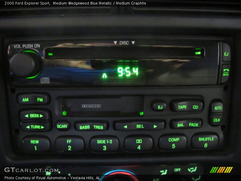 Audio System of 2000 Explorer Sport