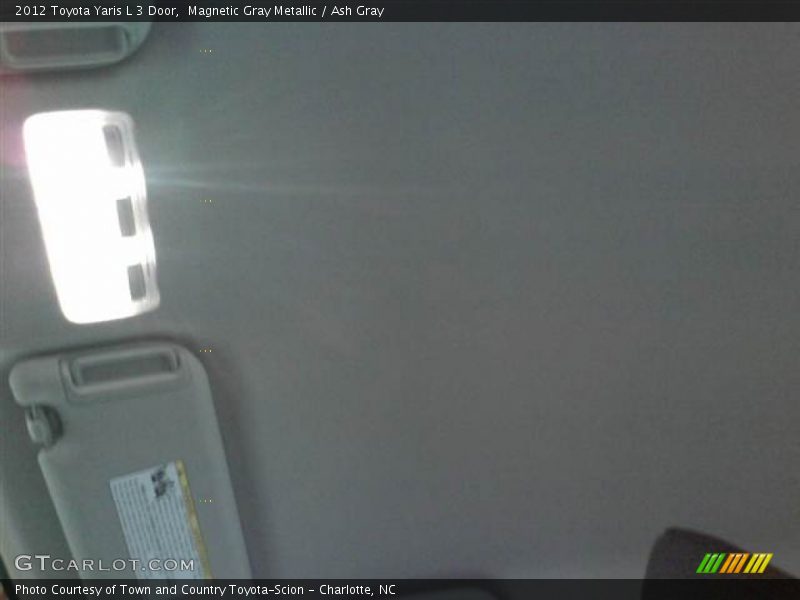 Magnetic Gray Metallic / Ash Gray 2012 Toyota Yaris L 3 Door
