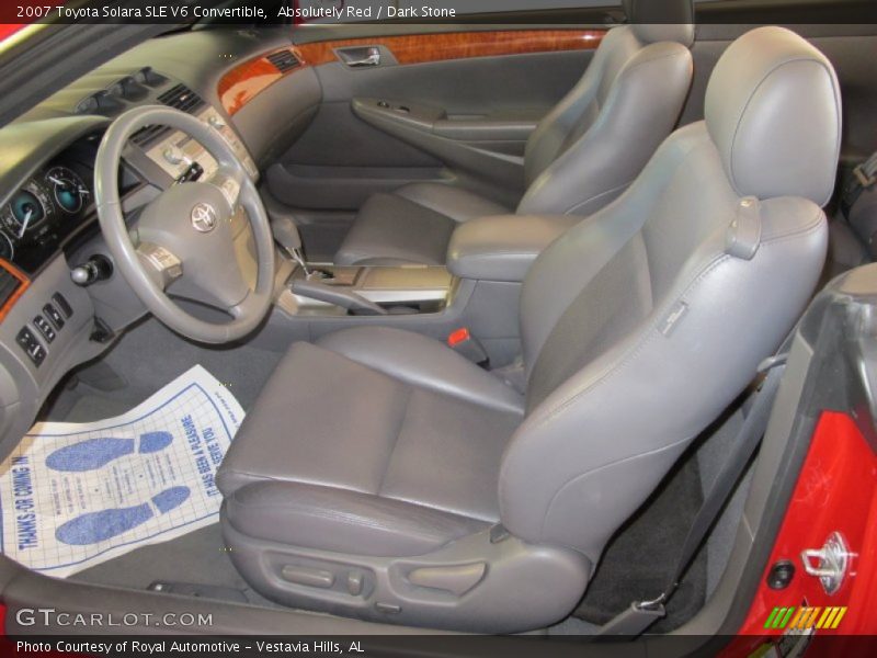 Absolutely Red / Dark Stone 2007 Toyota Solara SLE V6 Convertible