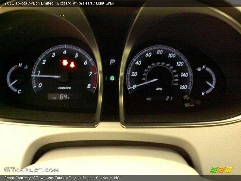 Blizzard White Pearl / Light Gray 2011 Toyota Avalon Limited