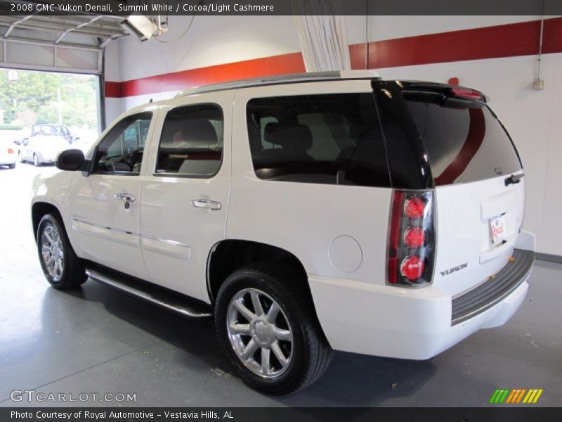 Summit White / Cocoa/Light Cashmere 2008 GMC Yukon Denali